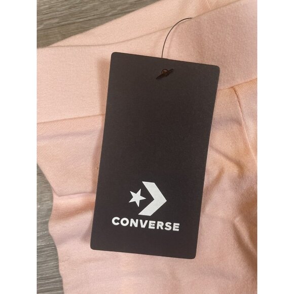 Converse Leggings Girls Size 4 XS 3 - 4 Years old Pink w/ Logo Lettering  NEW - Picture 4 of 12